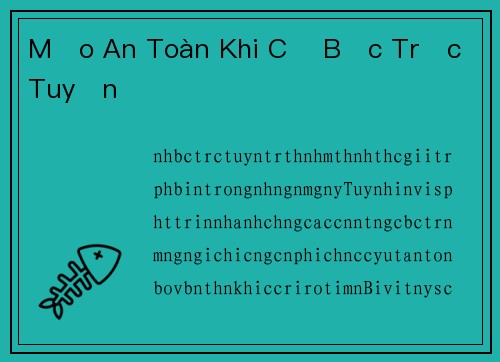 Mẹo An Toàn Khi Cờ Bạc Trực Tuyến